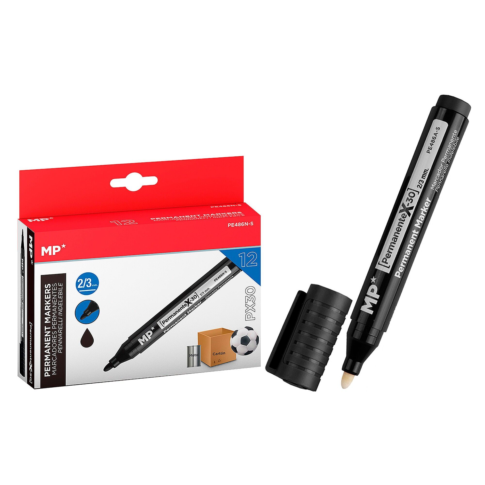 PACK 12 MARCADORES PERMANENTES