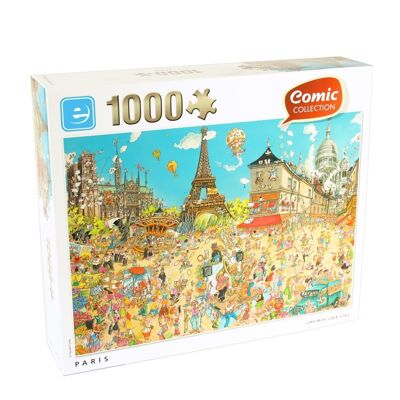 Puzzle Paris Ilustrado - 1000 Pièces