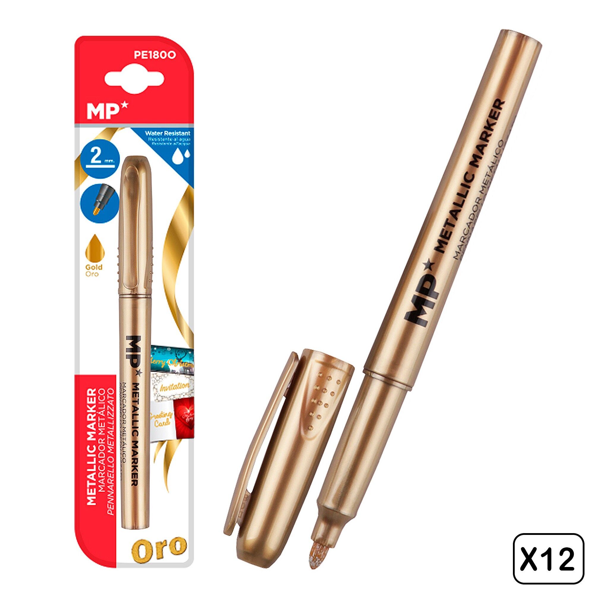 PACK 12 ROTULADORES METALIZADOS 