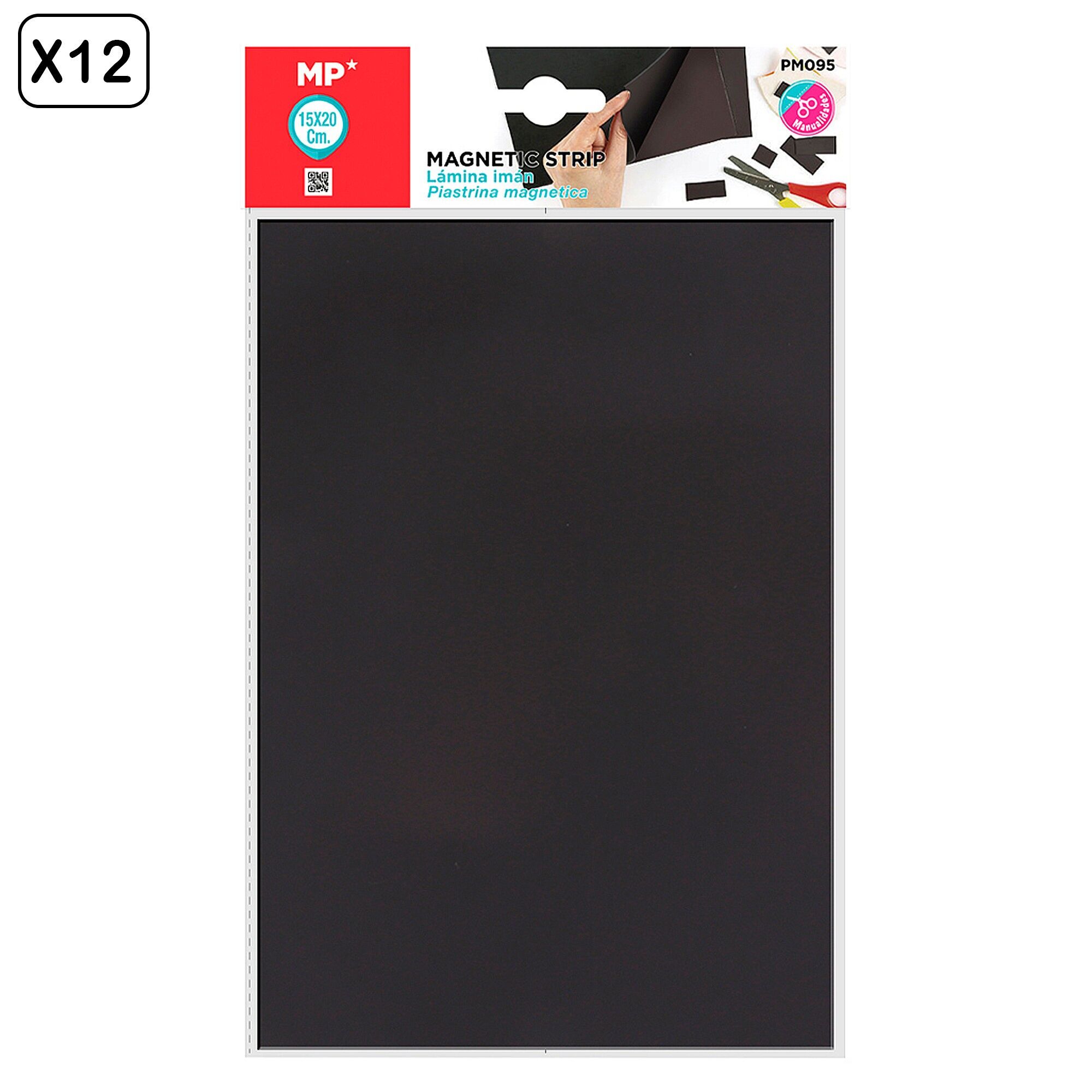 Packung mit 12 Einheiten.BLATTMAGNET