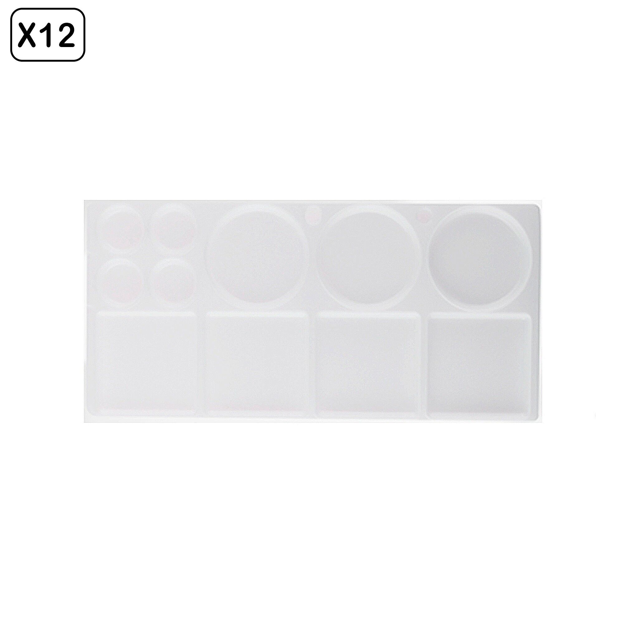 Pack de 12 unités.PALETTE RECTANGULAIRE 31 x 15 cm Couleur : Blanc