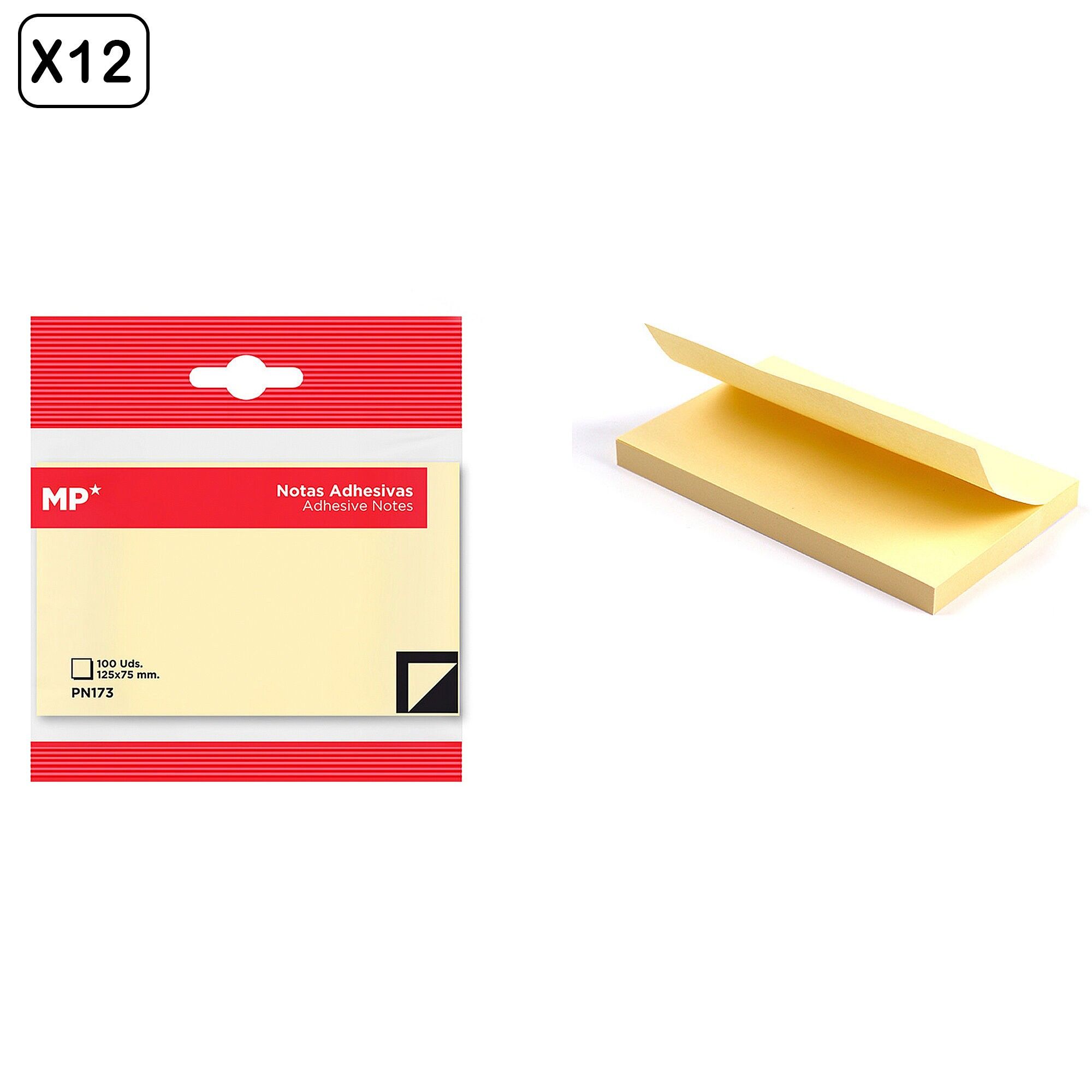 12er-Pack Haftnotizen 125 x 75 mm 100 Blatt