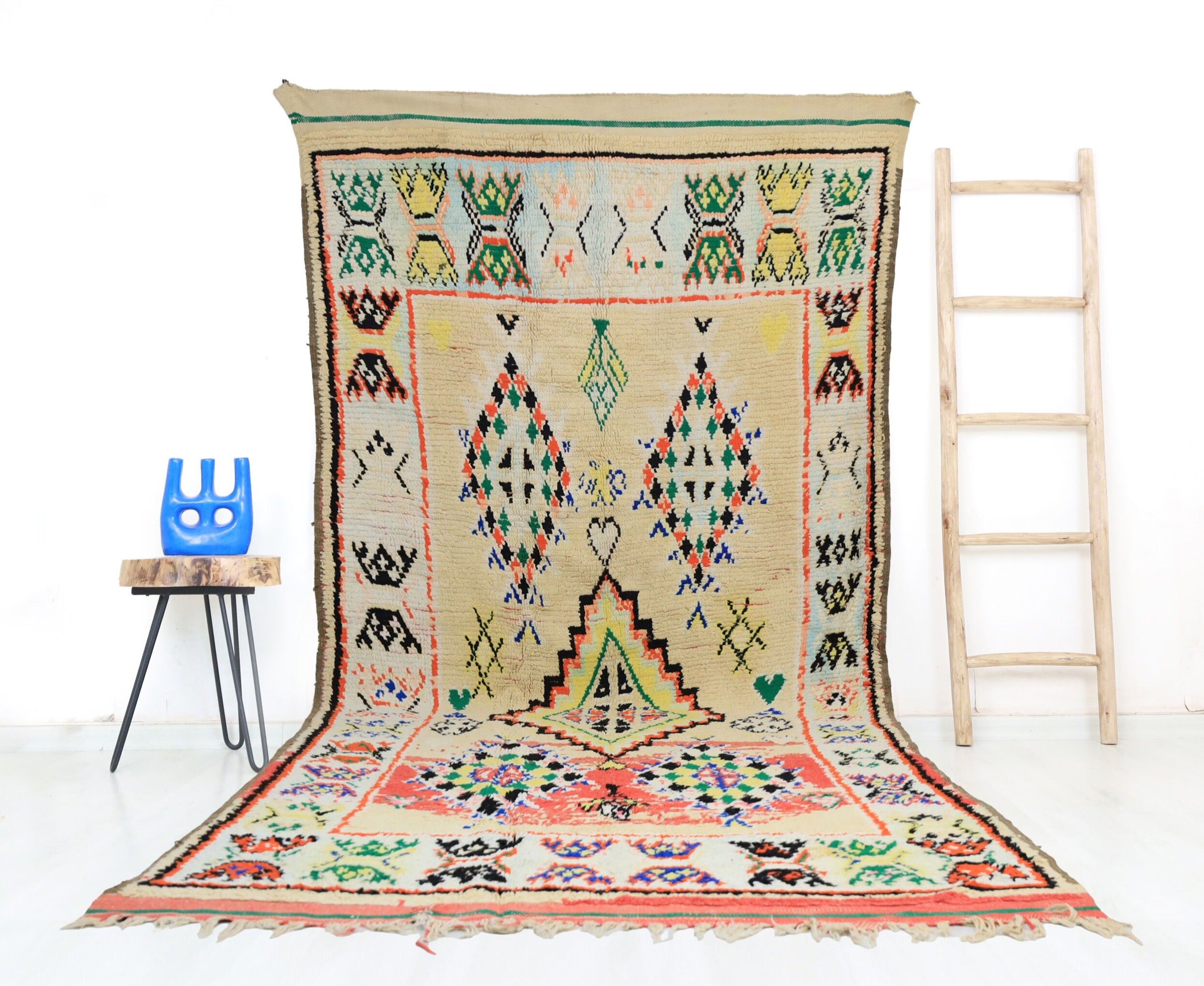 Alfombra marroquí vintage Traym 157 cm x 400 cm