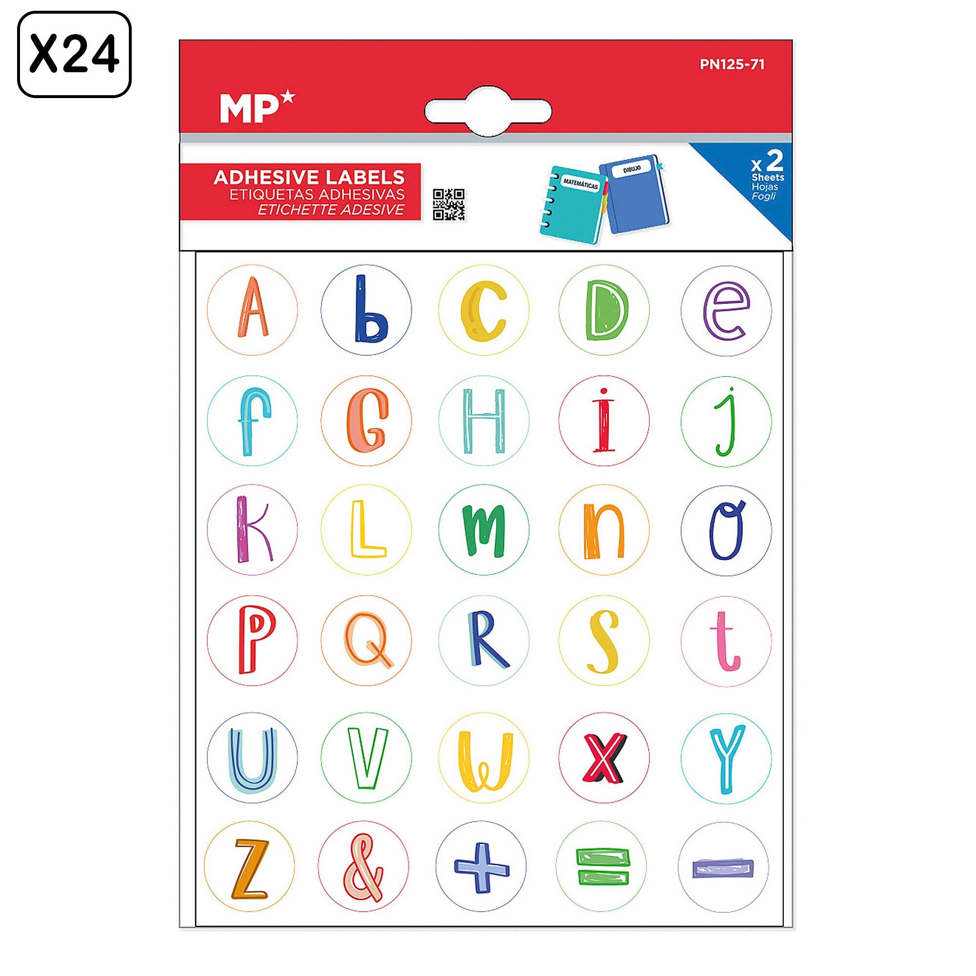 PACKUNG MIT 24 EINHEITEN INDIVIDUALISIERBARER, DEKORIERTER KLEBEETIKETTEN