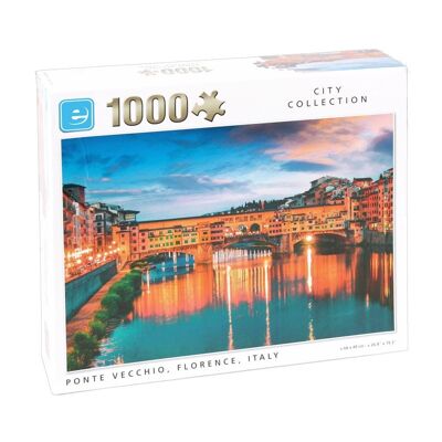 Puzzle Ponte Vecchio, Italia 1000 Pz