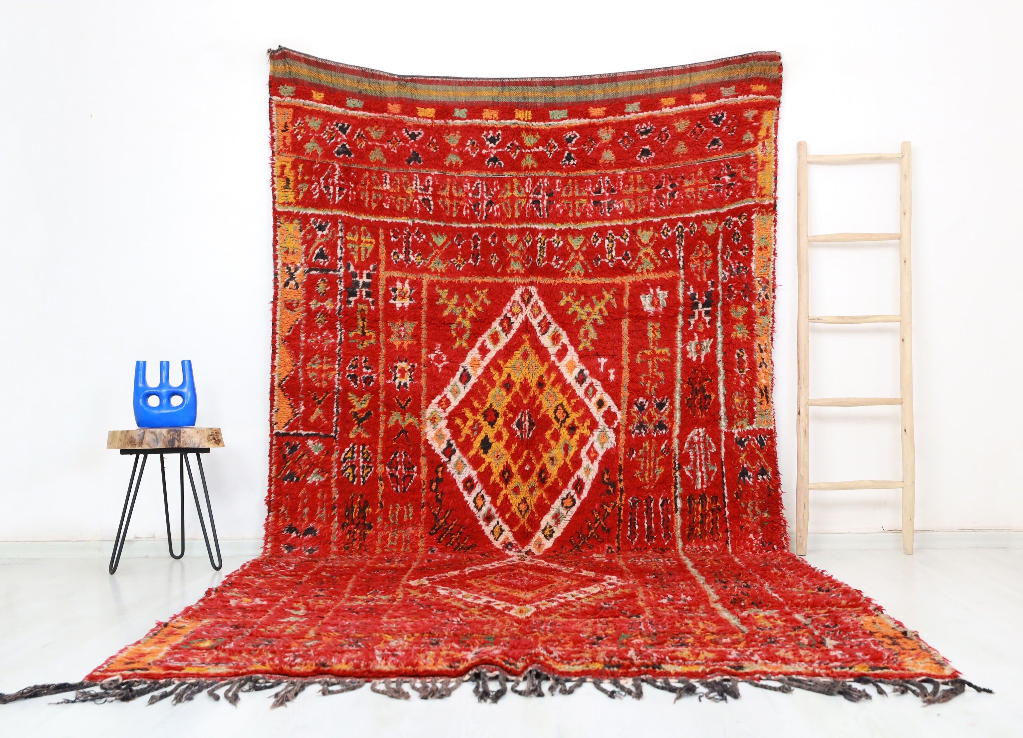 Alfombra marroquí vintage Ajeddig 190 cm x 352 cm