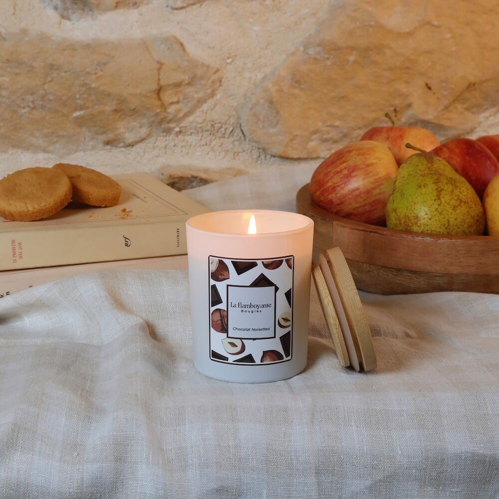 Chocolate hazelnut scented candle