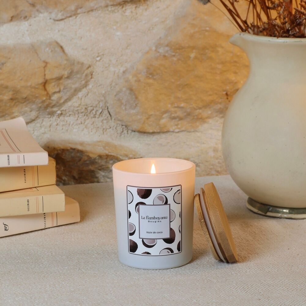 Coconut scented candle