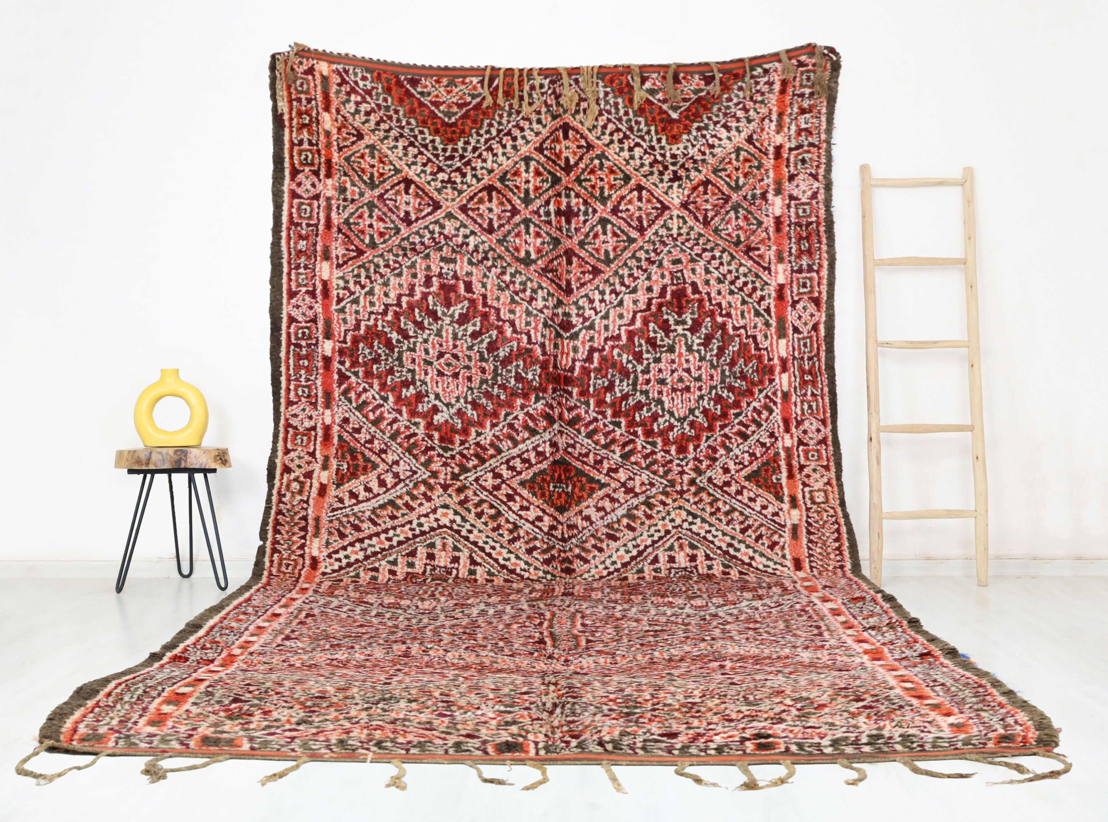 Alfombra marroquí vintage Anila 190 cm x 442 cm