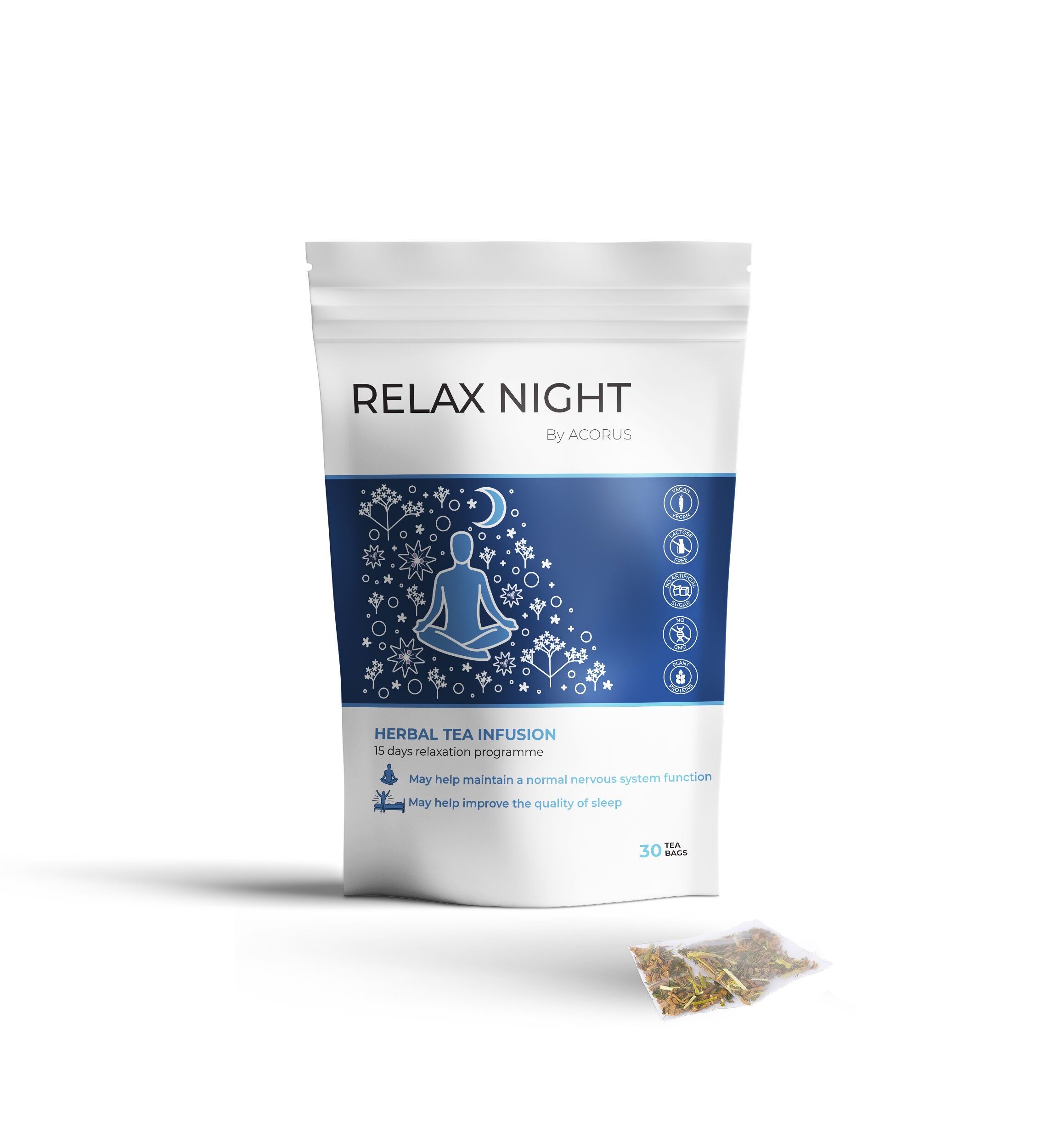 Programma di tisane relax per la notte – 30 bustine di tè naturale