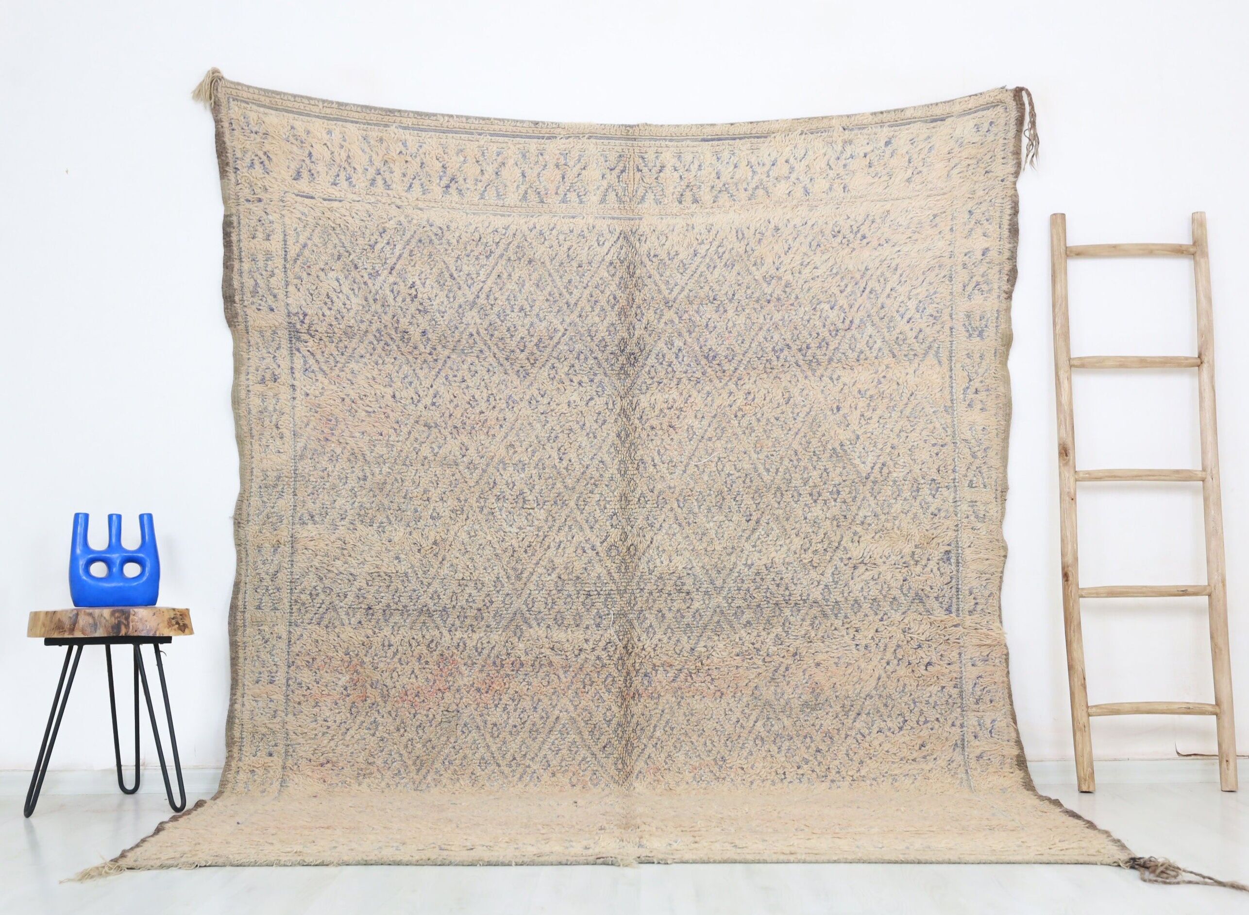 Alfombra marroquí vintage Dunna 202 cm x 257 cm