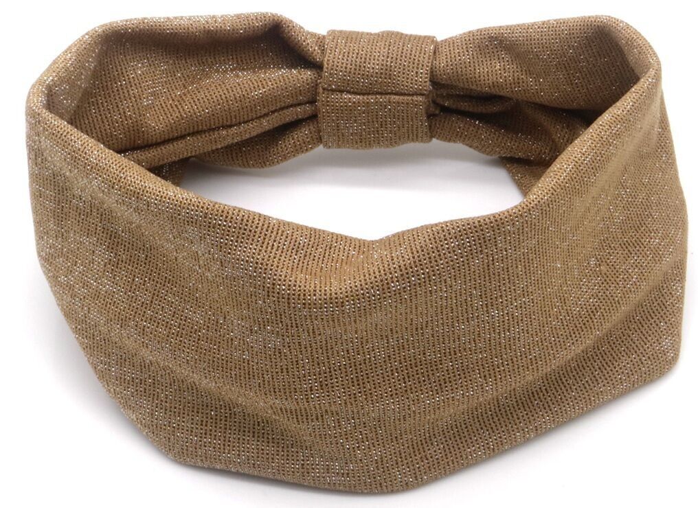 I-F14.1 H1037-002-3 Diadema con purpurina marrón