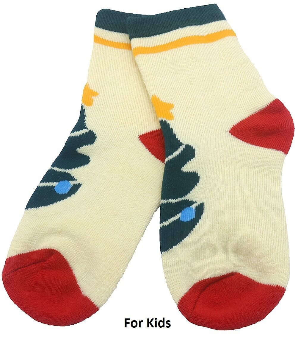 S-C8.4 SOCKS2359-001-1 Par de Calcetines Talla 33-38 Navidad para Niños