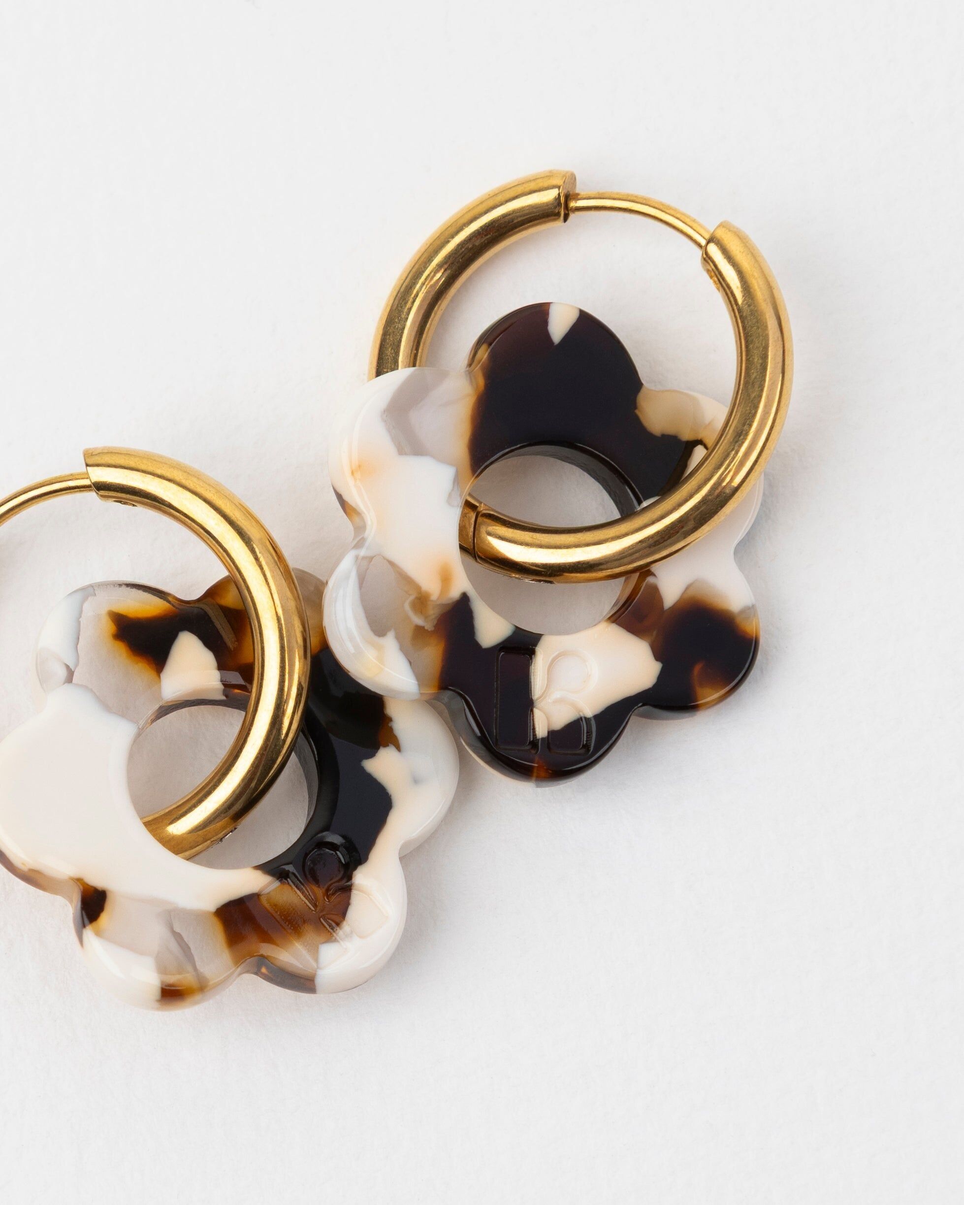 BABY FLEURETTE earrings - Latte -