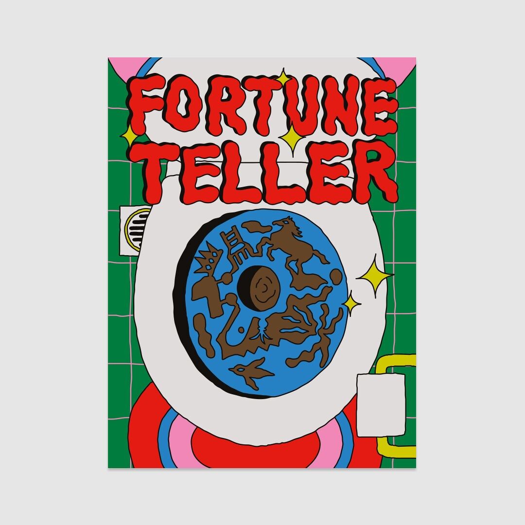 Póster/Lámina artística - Colección Toilet - Fortune Teller (30 x 40 cm y 50 x 70 cm)