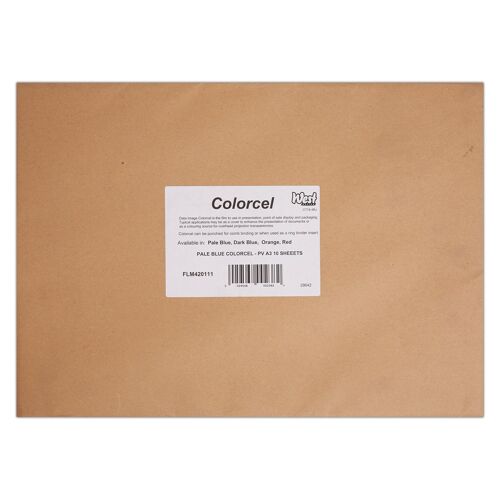 Westfilm Tinted Clear Coloured Film, Pale Blue, A3, 190 Microns, 10 Sheets, For A Number Of Art & Craft Mediums Such As Screen Printing And Visual Presentations