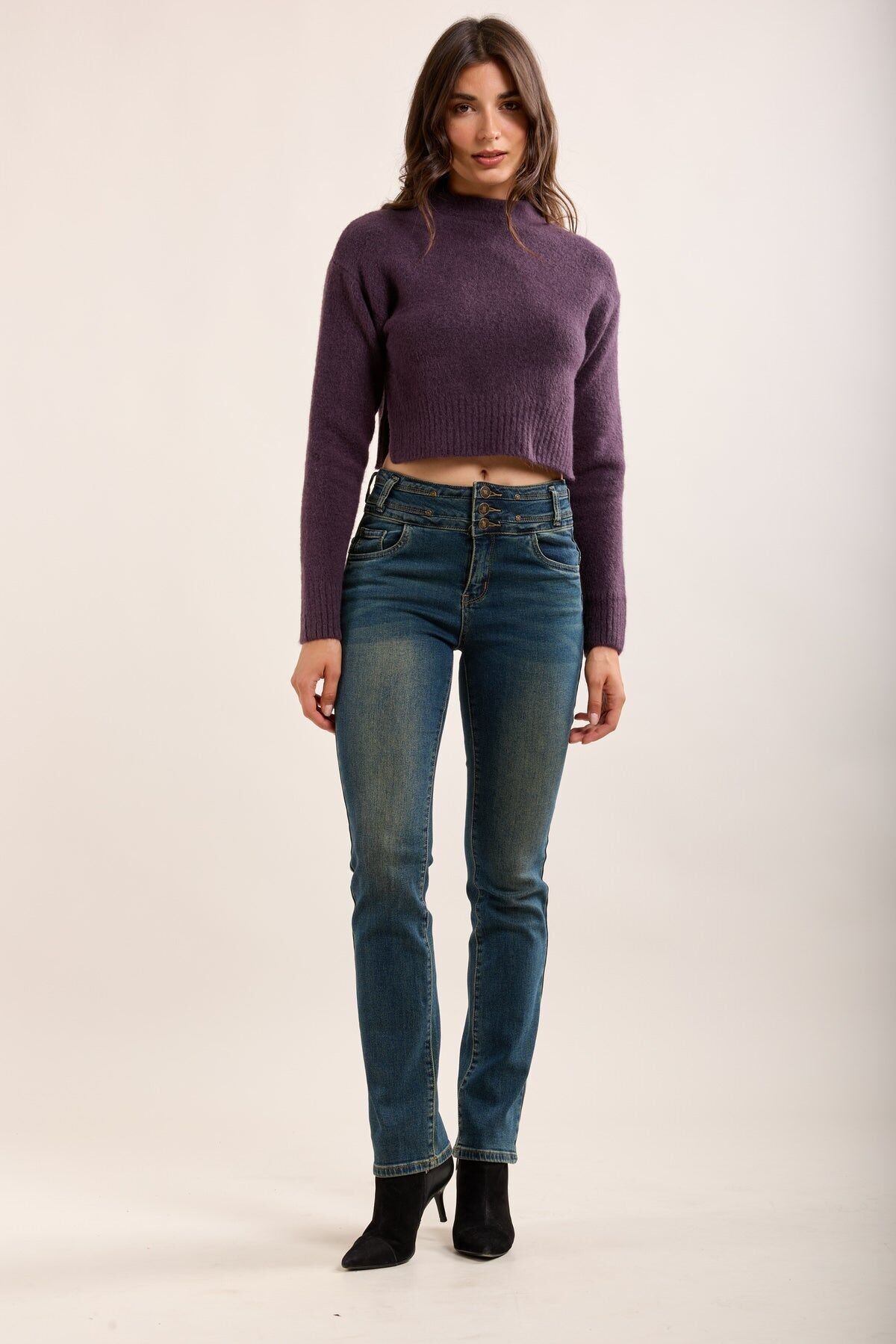 Toxik3 jean slim taille haute push-up