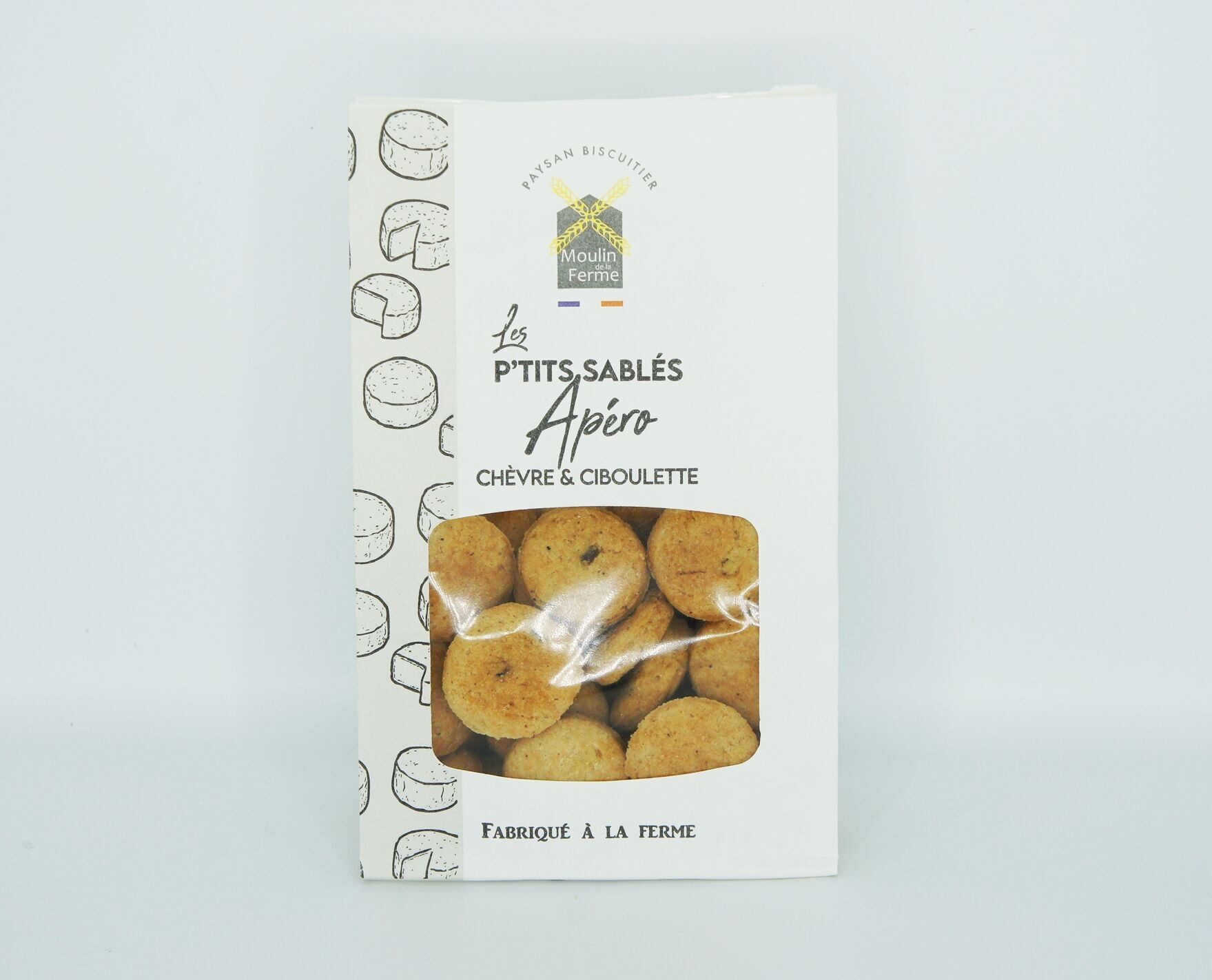 Little Apéro Shortbreads - Goat Cheese and Chives