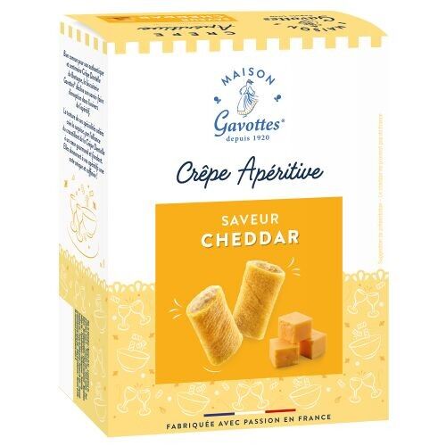 Cheddar-filled lace crepes