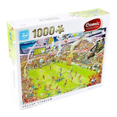 Puzzle Comic Fußballstadion 1000 Stück