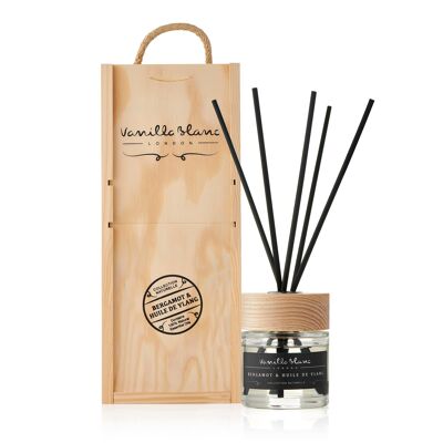 Bergamot & huile de ylang natural reed diffuser