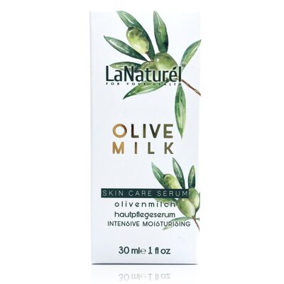 Suero para el cuidado de la piel de leche de oliva