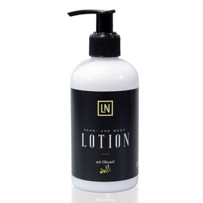 Hand and body lotion with olive oil