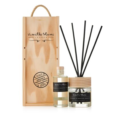 REED DIFFUSER GIFT SET - COMPLETE WITH REFILL Grenade & Frosted Vanilla