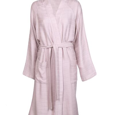 Robe du matin en bambou unisexe, Dusty Rose S/M