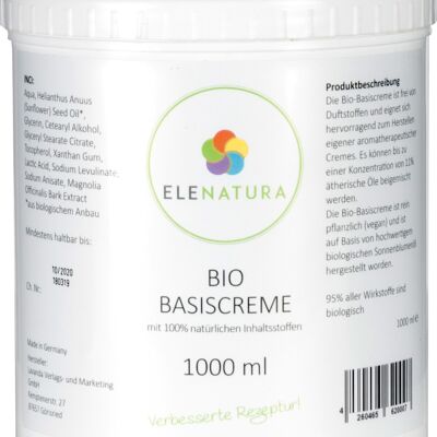 Crème de base bio