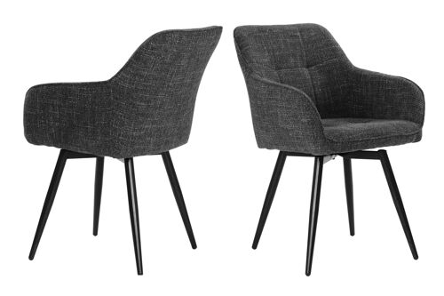 Ensemble de 2 fauteuils, avec fonction pivotante
