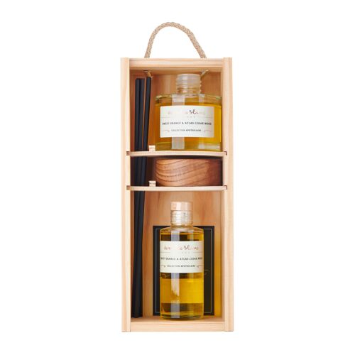 Diffuser gift set with Refill - Sweet Orange & Atlas Cedarwood-