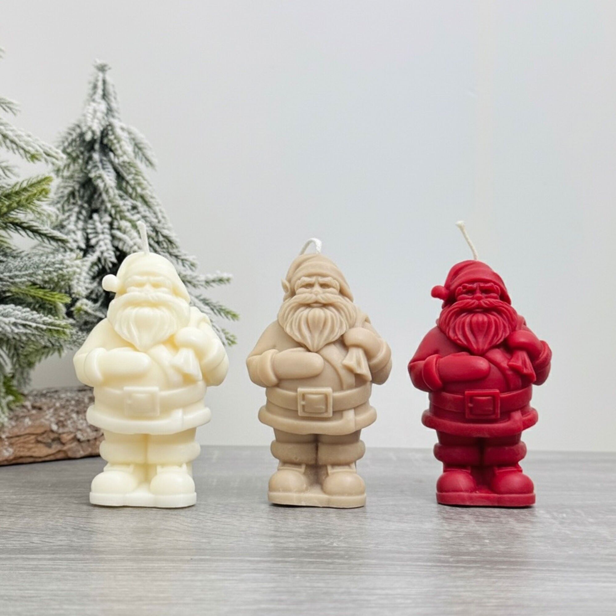 Santa Claus Festive Candle - Father Christmas Decoration