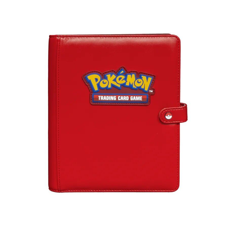 Raccoglitore a scatto rosso premium a 4 tasche per Pokémon Ultra Pro