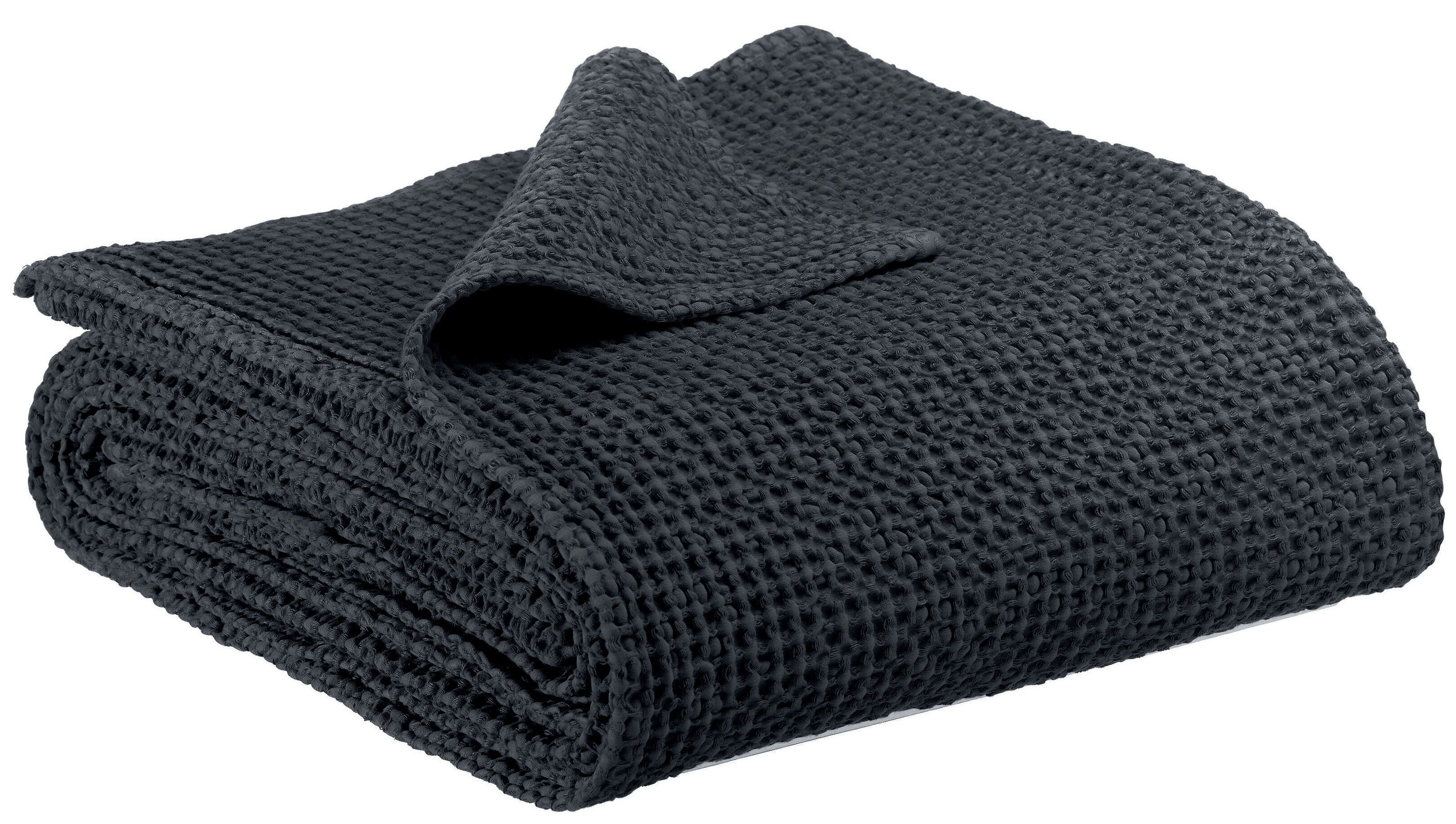 Coperta riciclata Maia Caviar 140 x 200