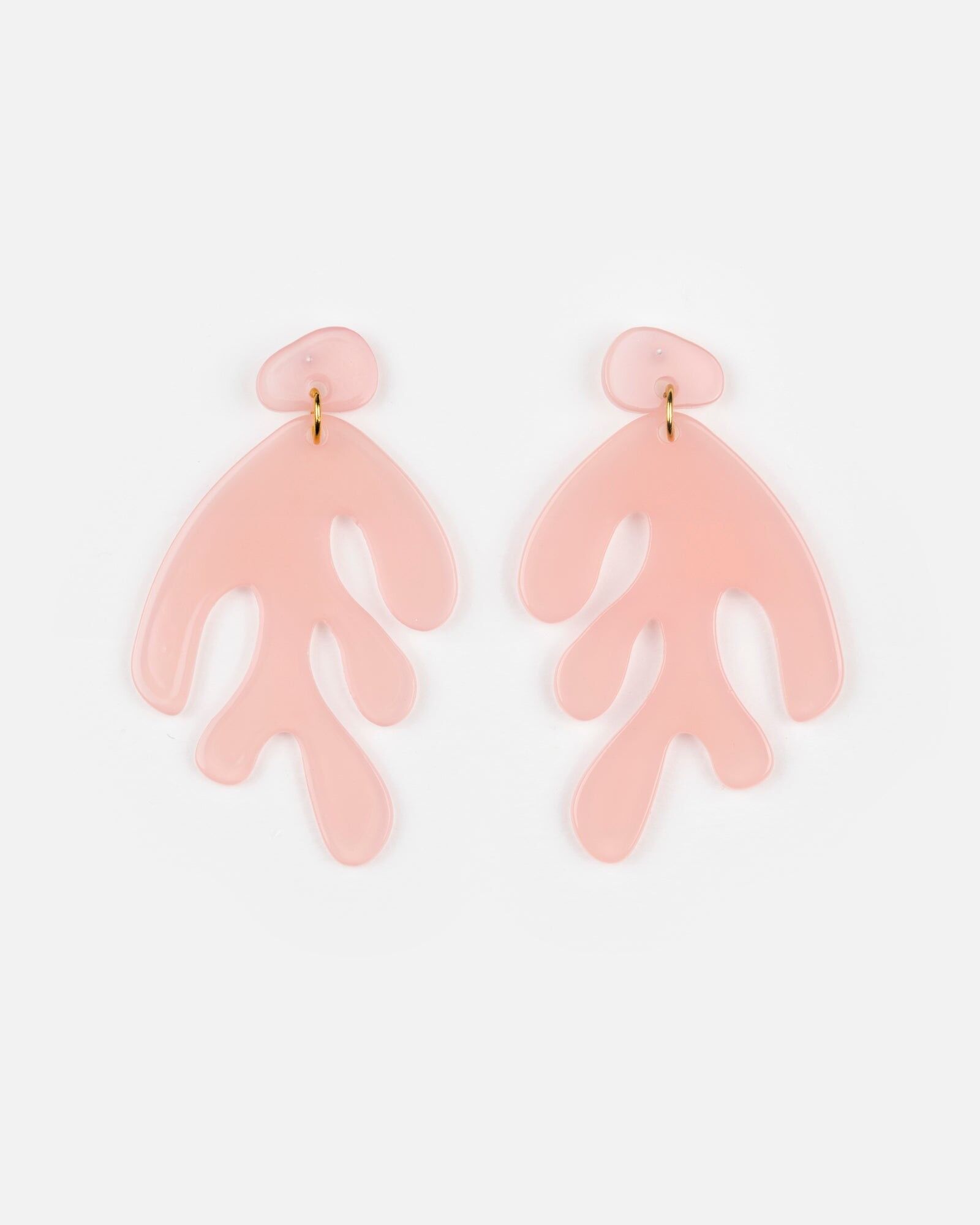 Orecchini ALGAE - Rosa pallido -