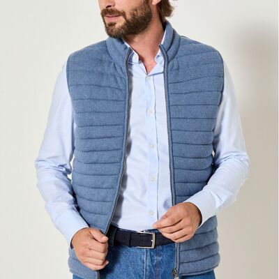 Chaqueta de plumas sin mangas azul pálido Brunch