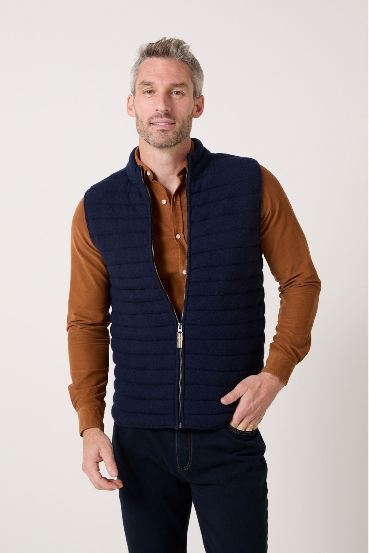 Giacca senza maniche Brunch Navy