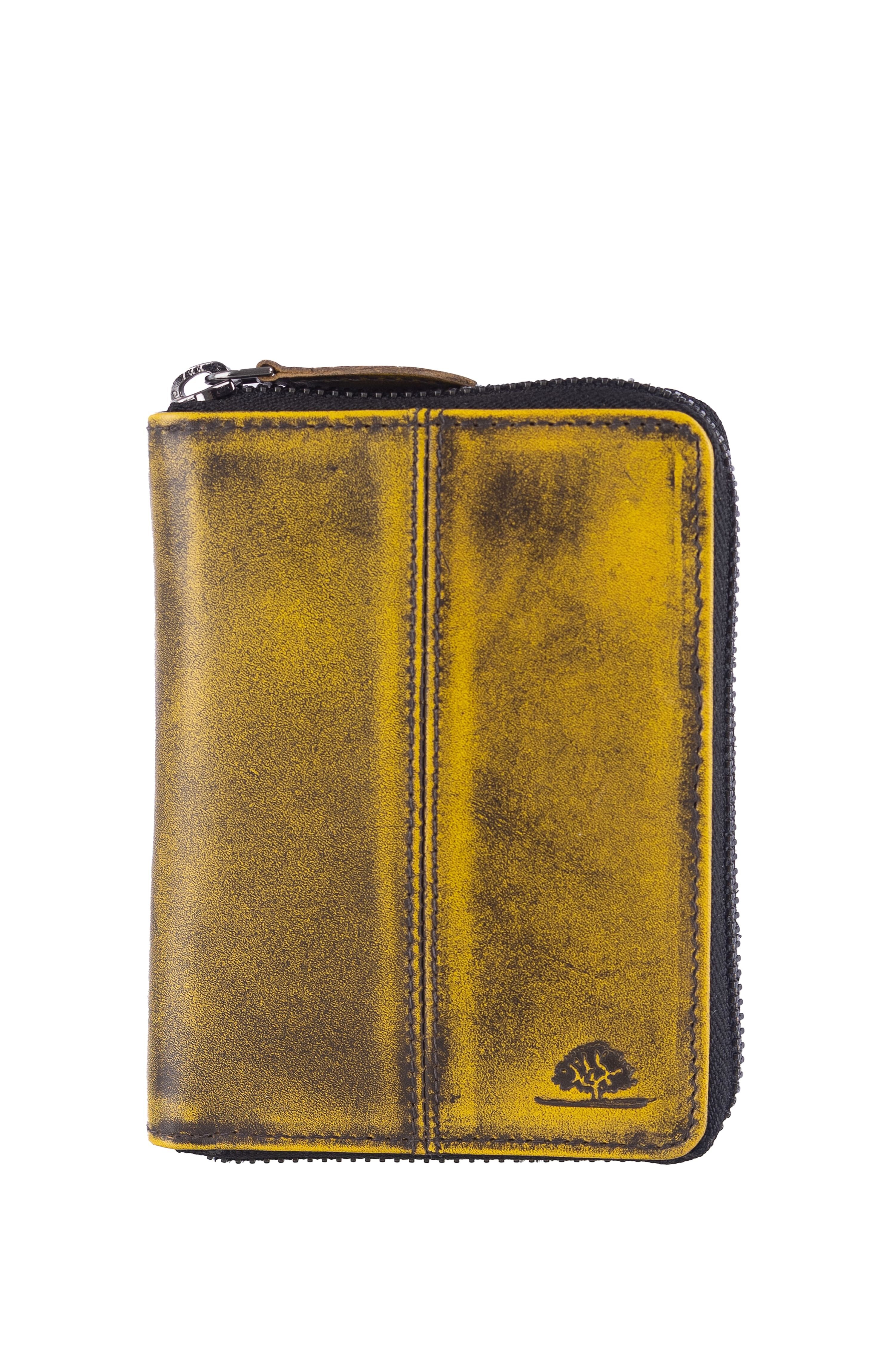 Portefeuille femme RV Destressed RFID jaune sale 2153-45