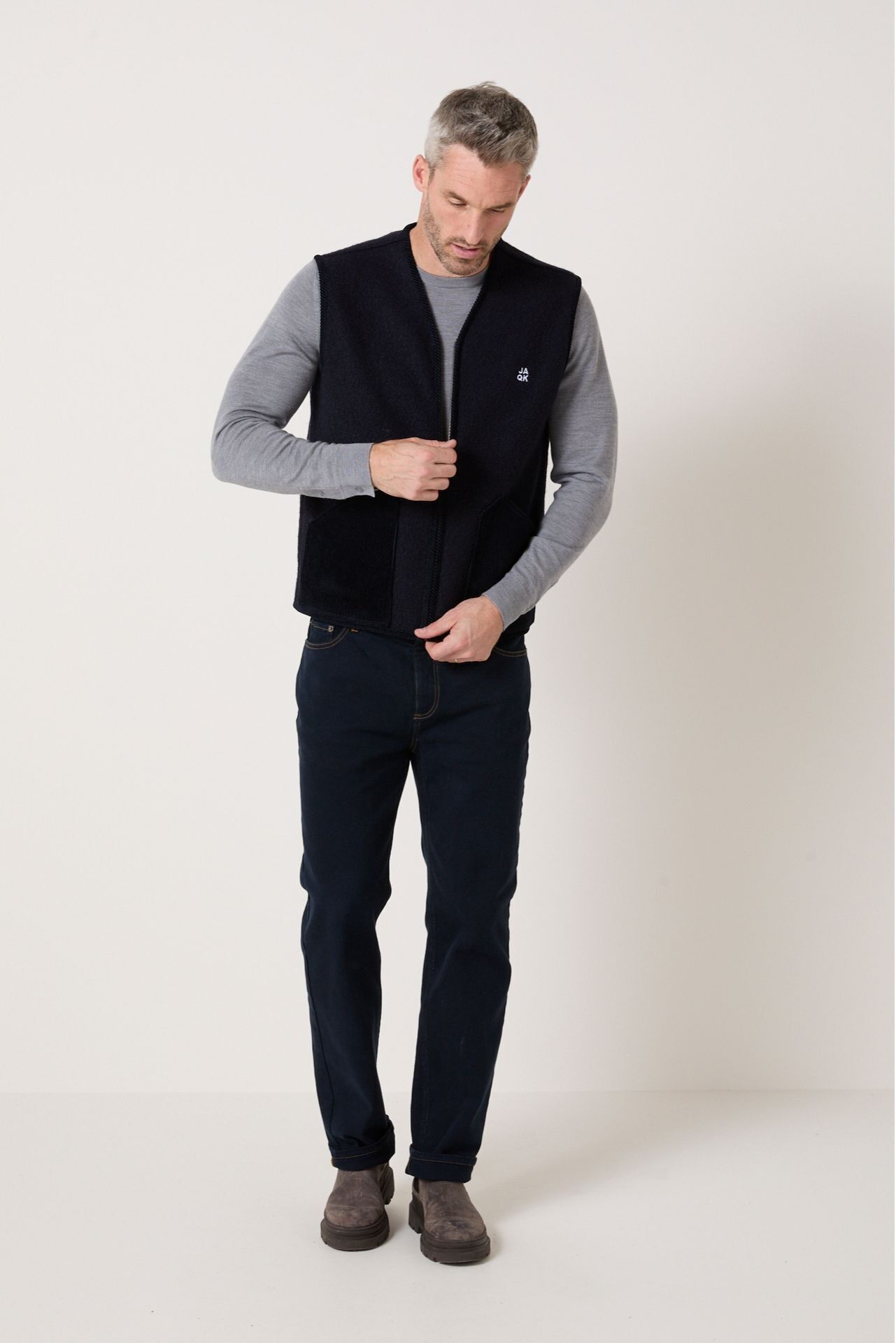 Veste sans manches Gaby Marine