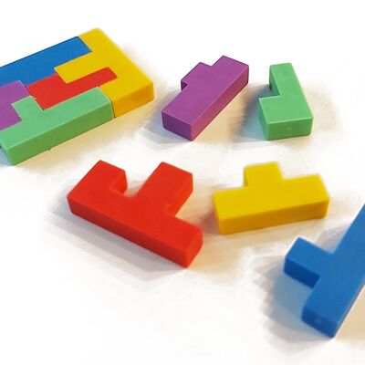 Rainbow Puzzle Eraser Flat