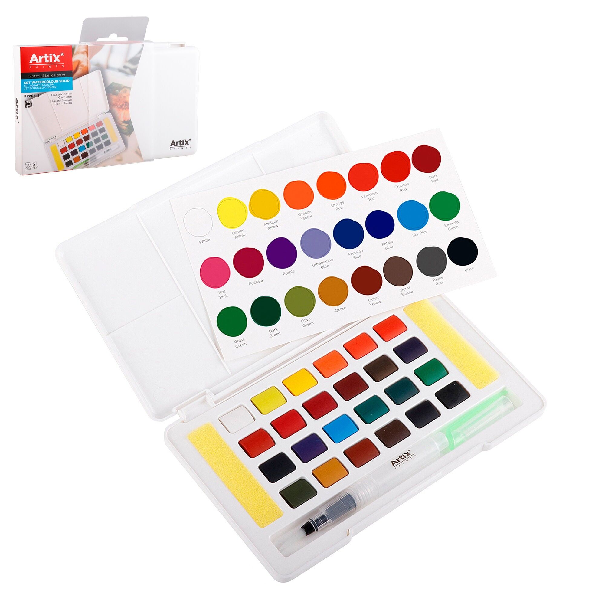 FESTE AQUARELLFARBE 24 FARBEN