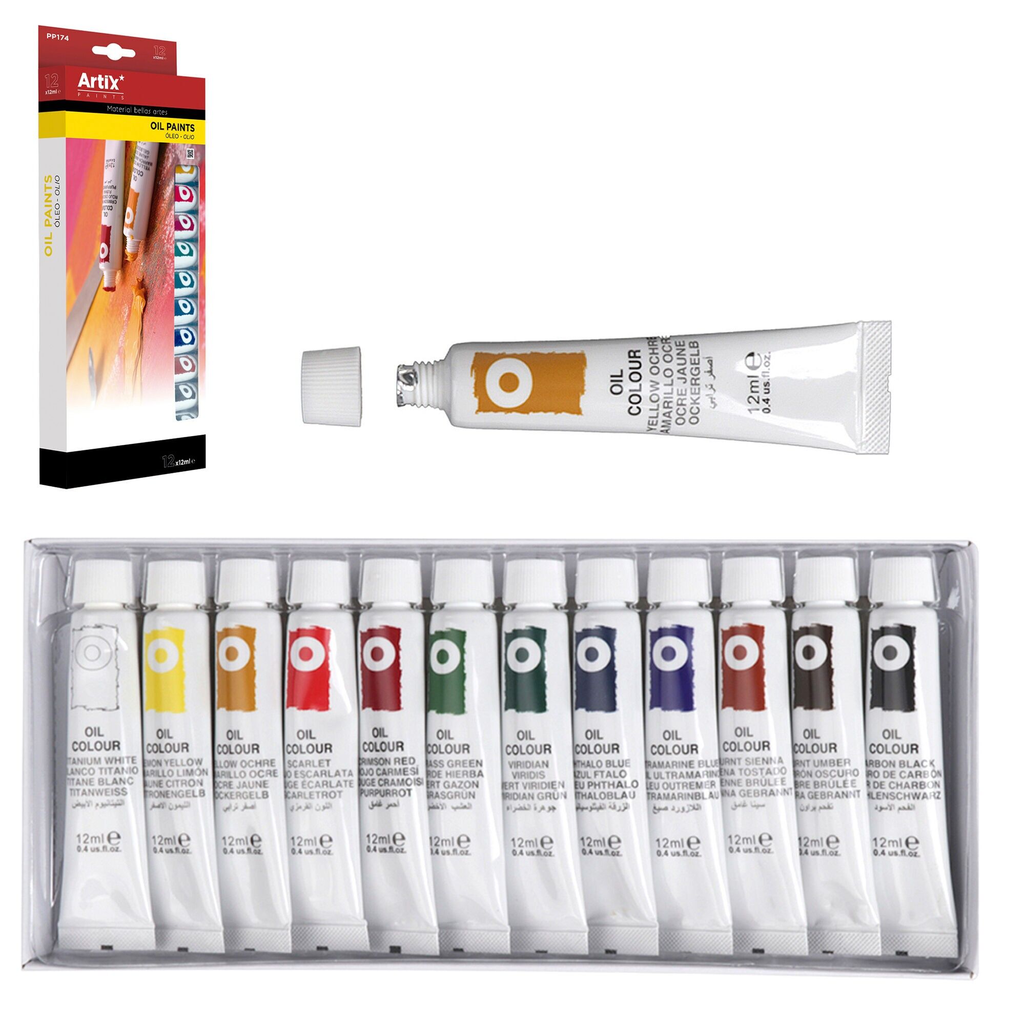 ÖLFARBE 12 TUBEN
