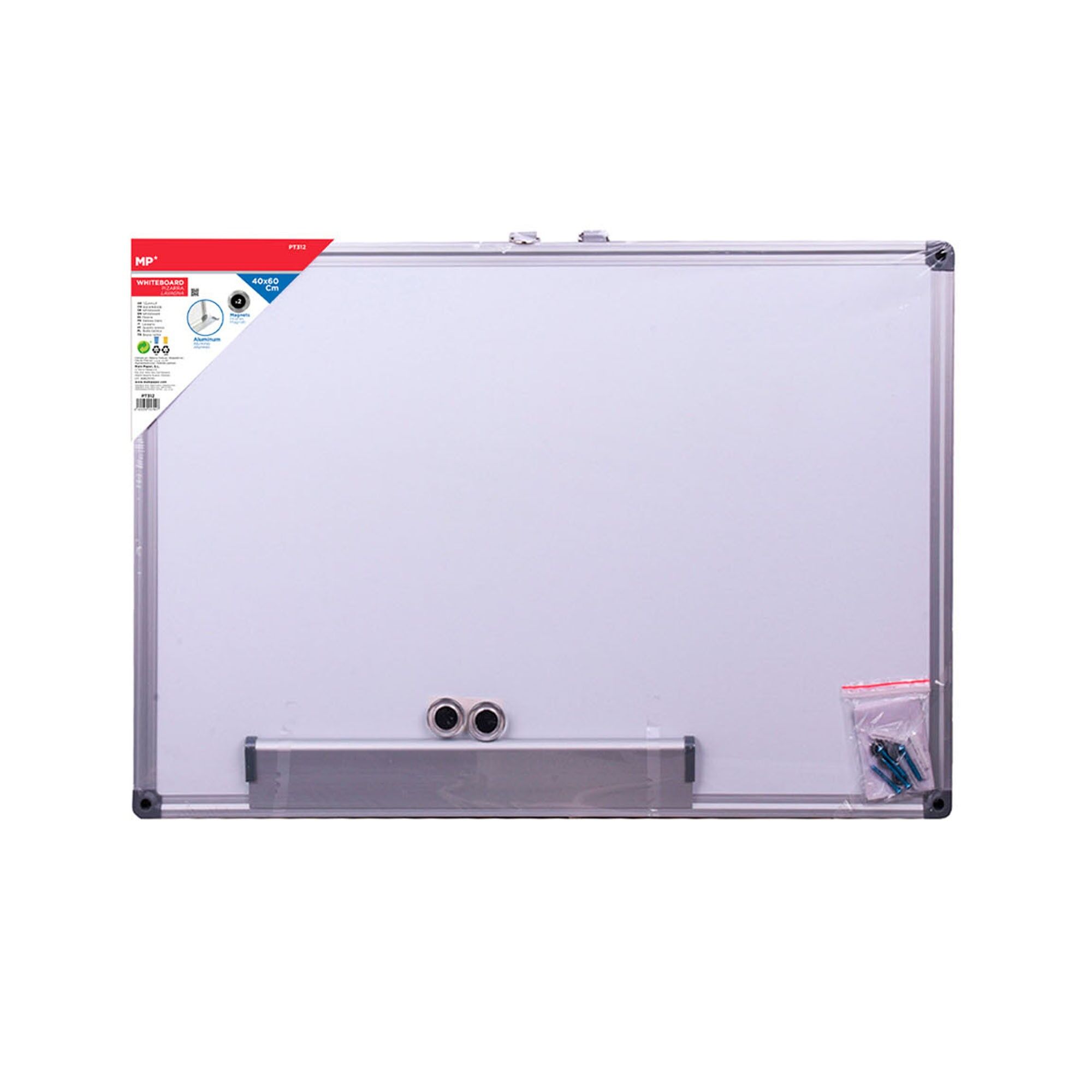 TABLEAU BLANC CADRE ALUMINIUM 40X60