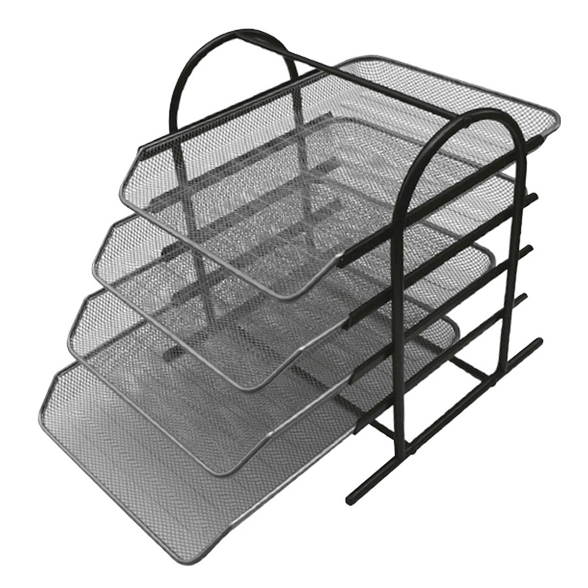 A4-Papierhalter mit 4 Ablagen