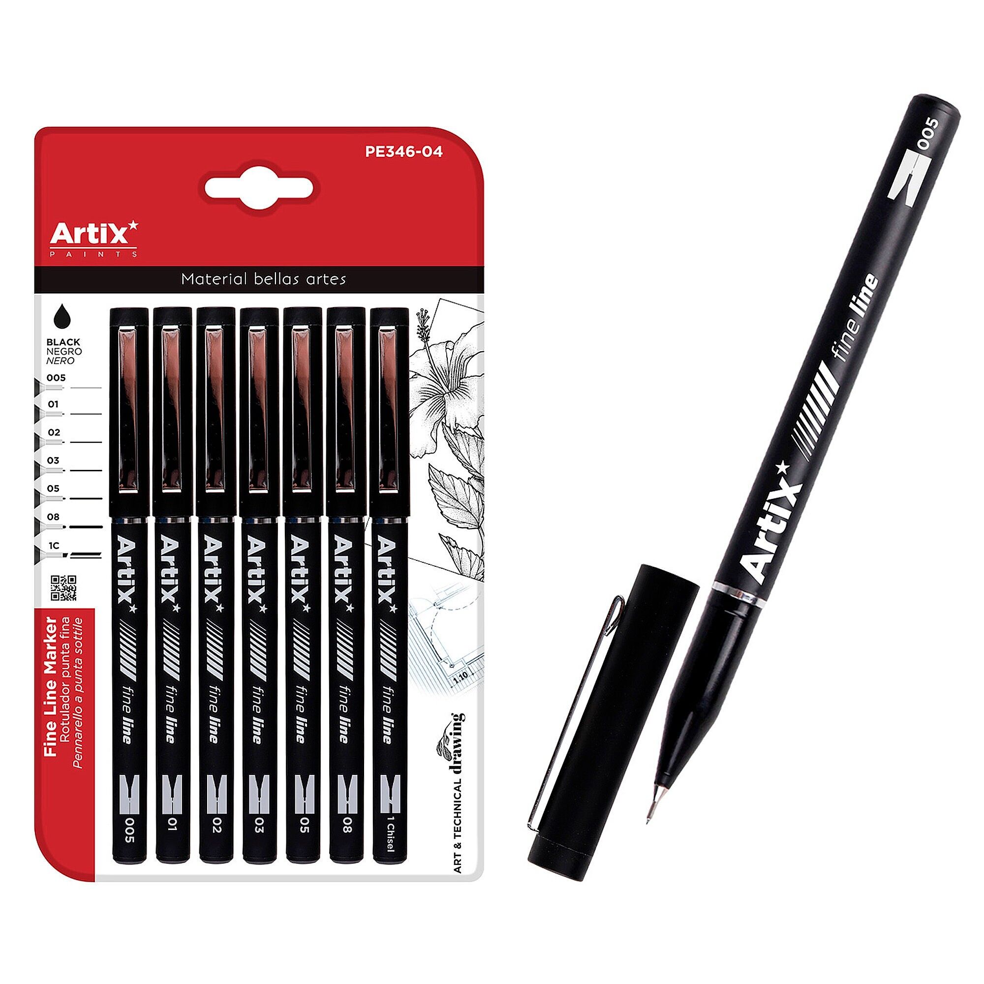 KALIBRIERTES MARKER-PACK 7 Stück 005/01/02/03/05/08/1C