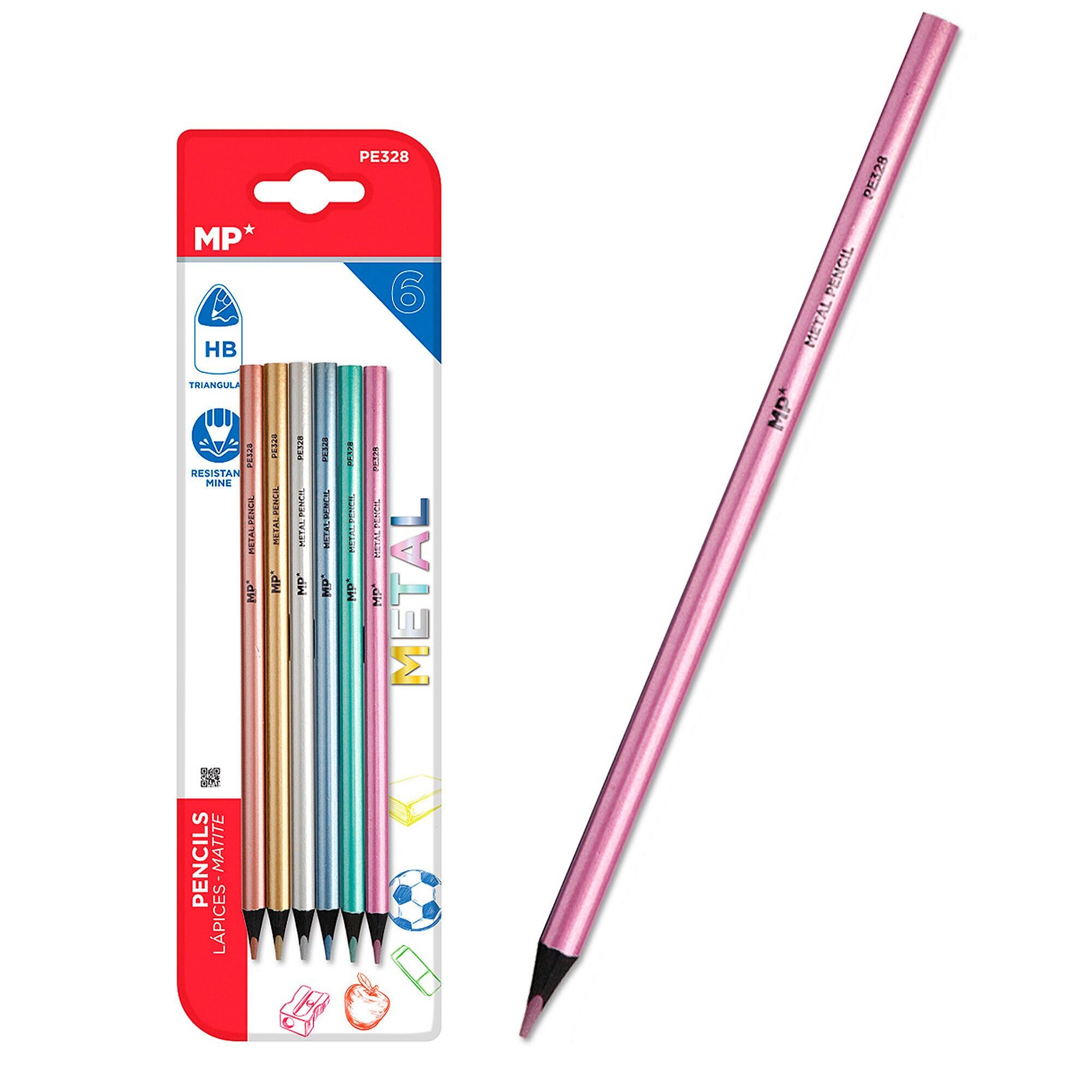 6-TEILIGES METALLIC-STIFTE-SET