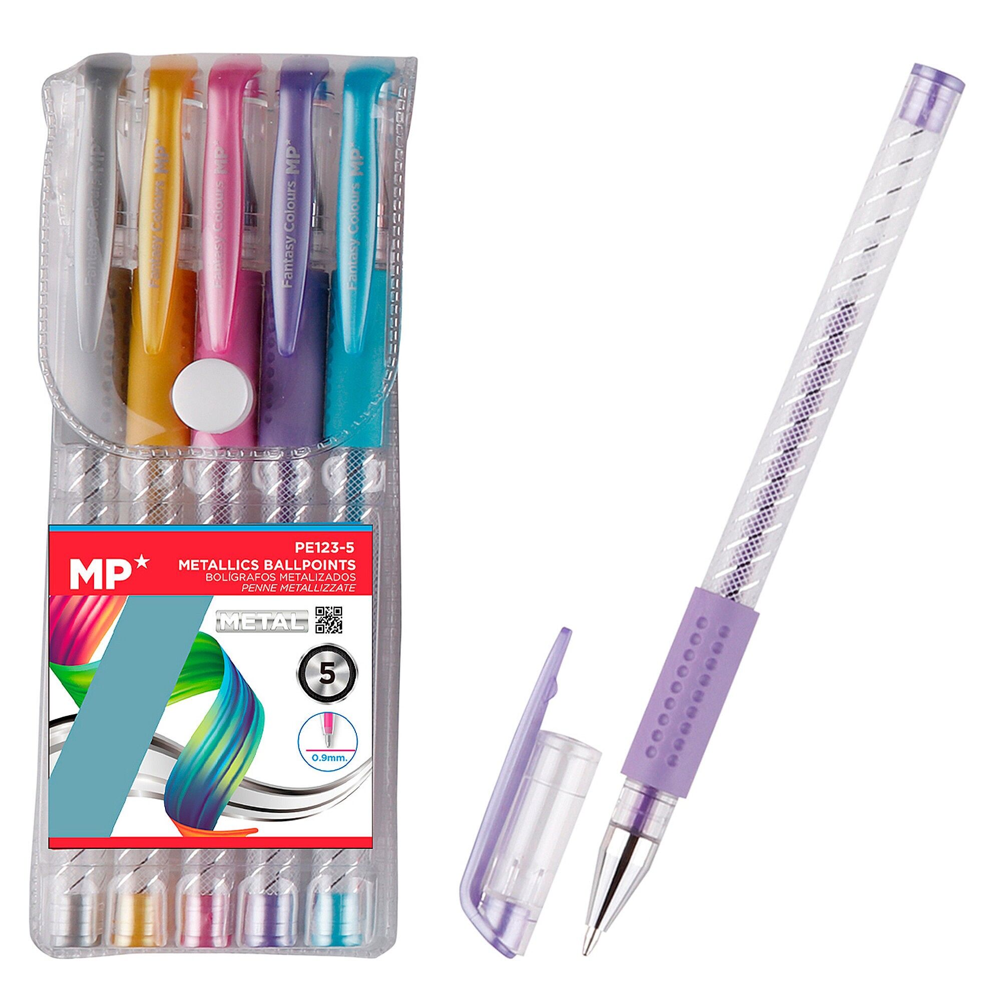 SET MIT 5 METALLIC-STIFTEN IN 5 FARBEN