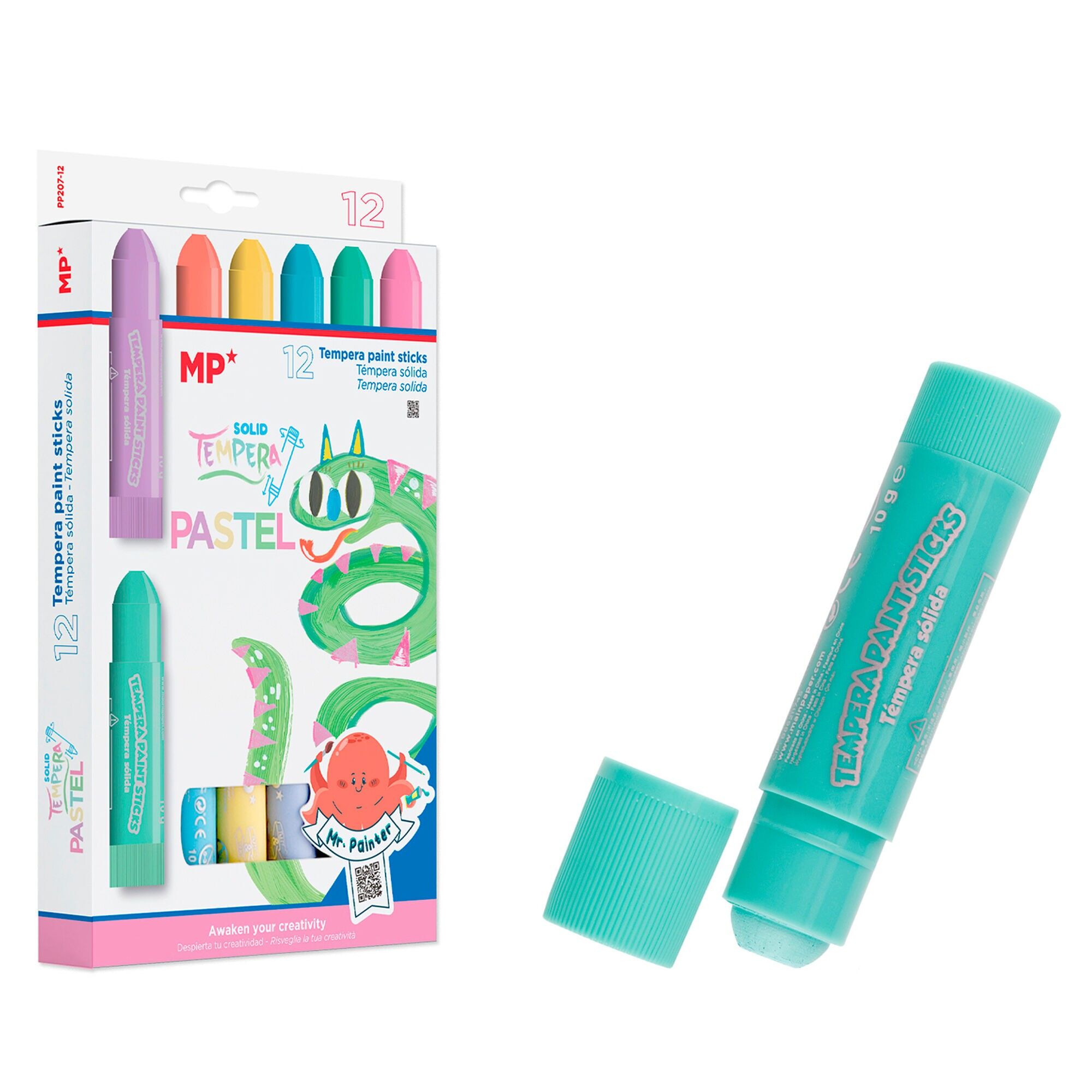 Feste Temperapastellfarben