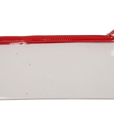 Estuche PVC para lápices Rojo